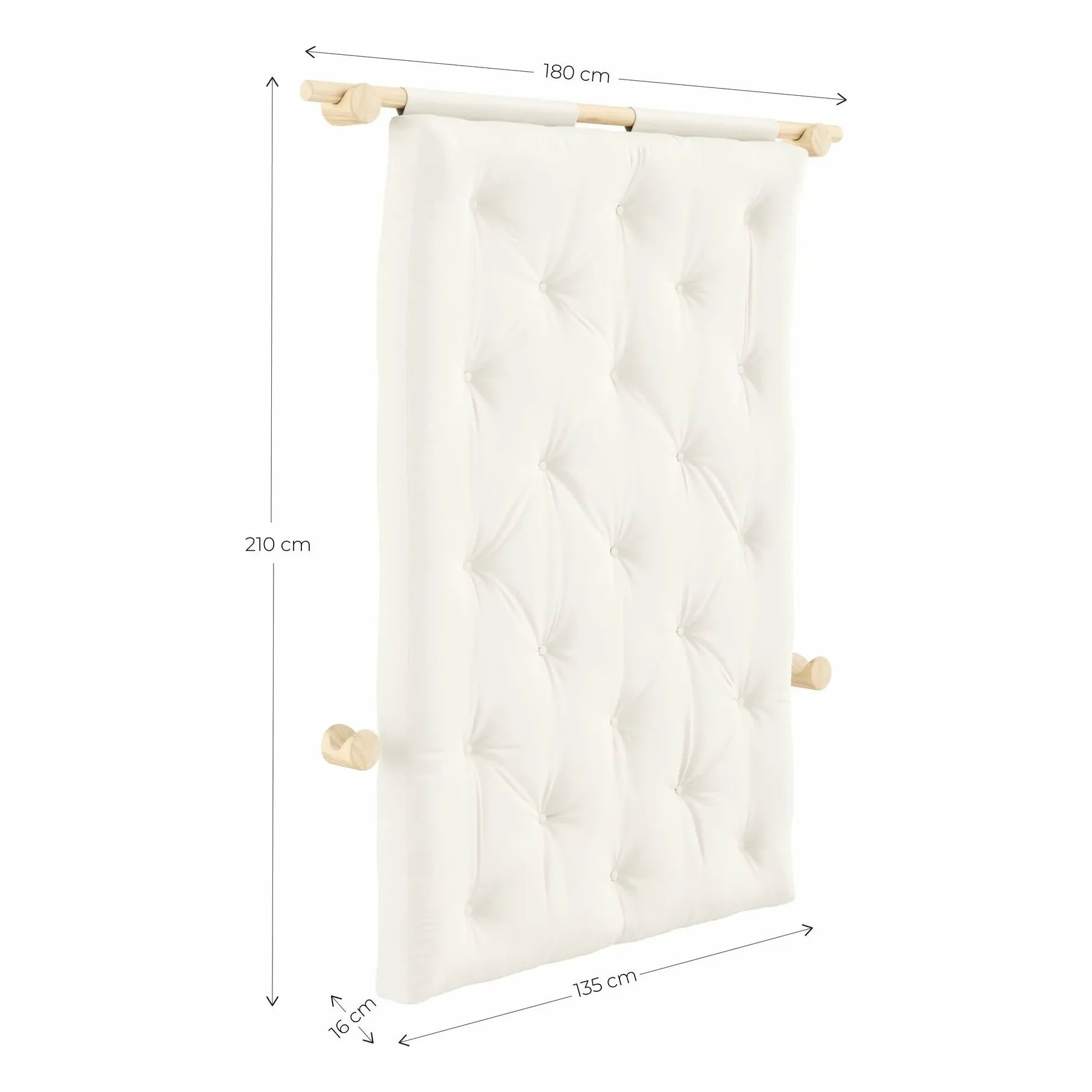 Karup Design - Cama intermedia Kancalı 135x200 cm | Crema