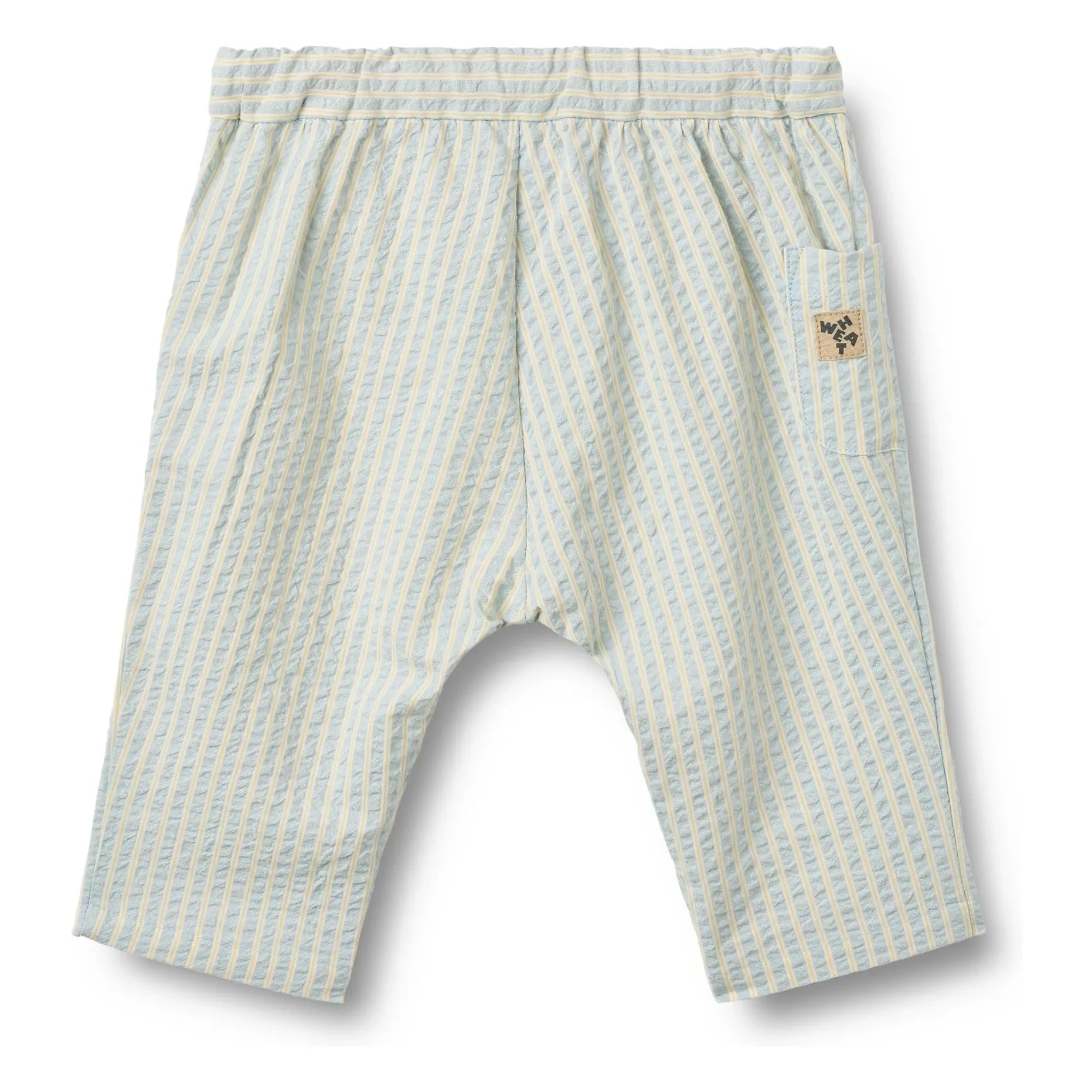 Wheat - Henry Pantalón de algodón orgánico a rayas | Azul claro