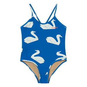 Tinycottons - Bañador cisnes | Azul