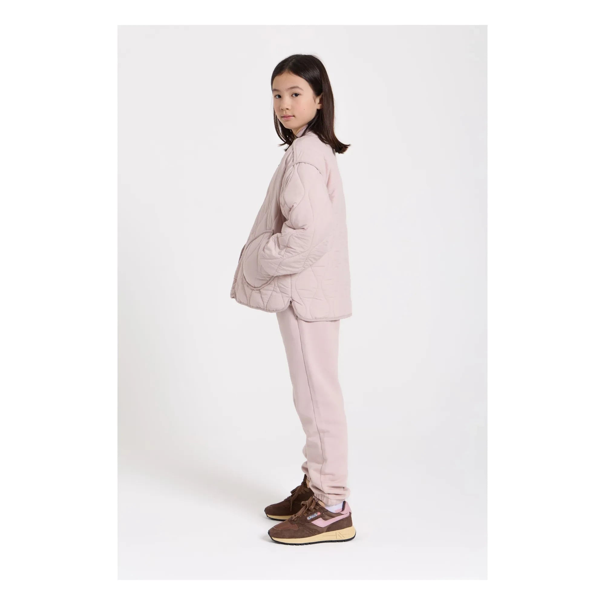 Smallable Kid - Bomber acolchada de lana | Rosa pálido