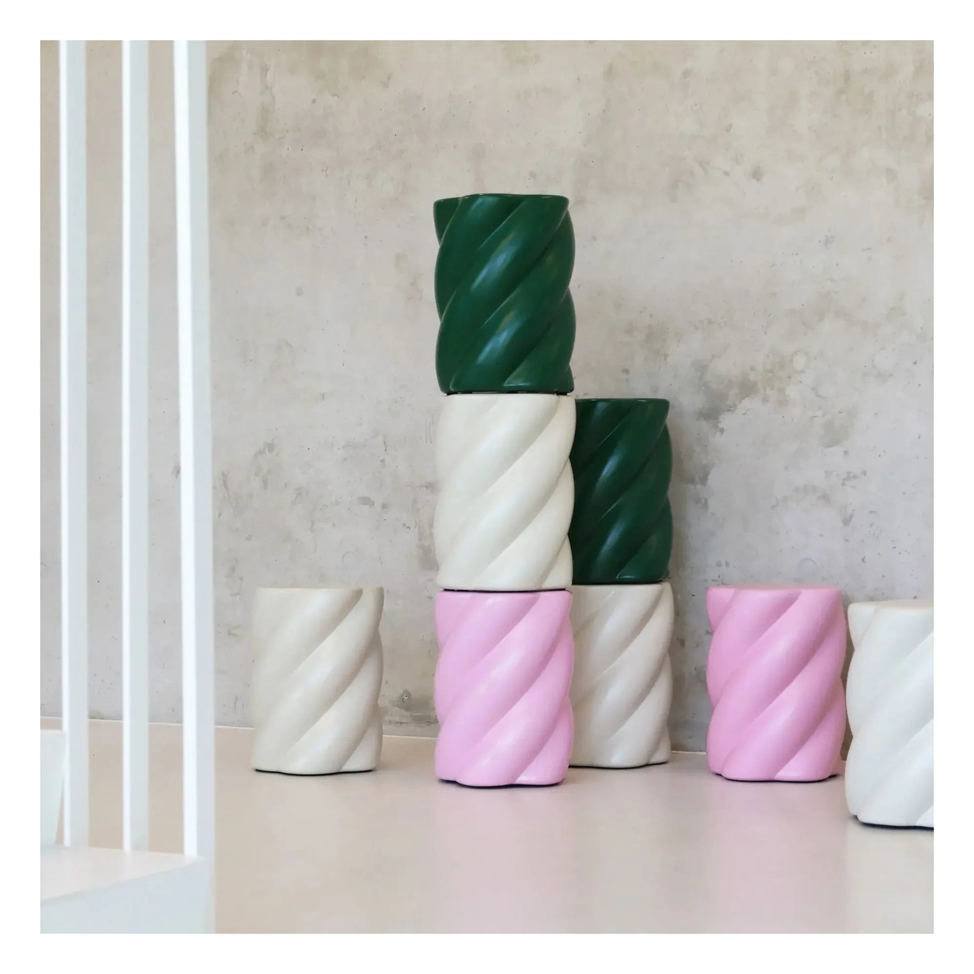 &Klevering - Tabure Marshmallow | Blanco roto