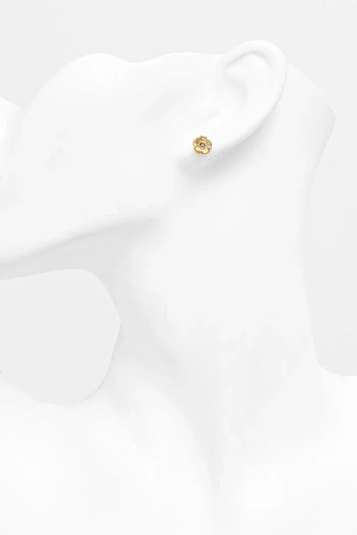 Pendientes cúbicos metálicos Coach para mujer