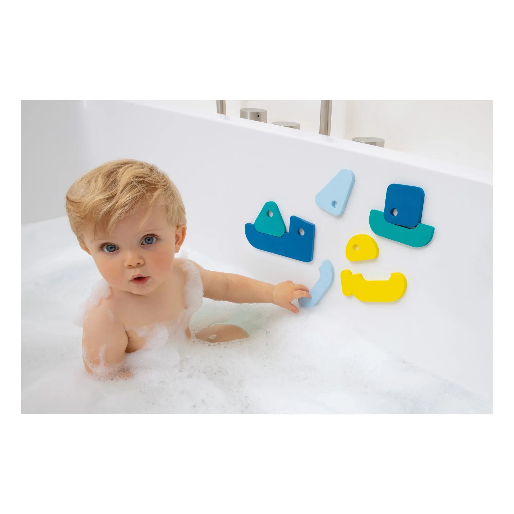 Quut - Puzzle de baño Velero | Azul