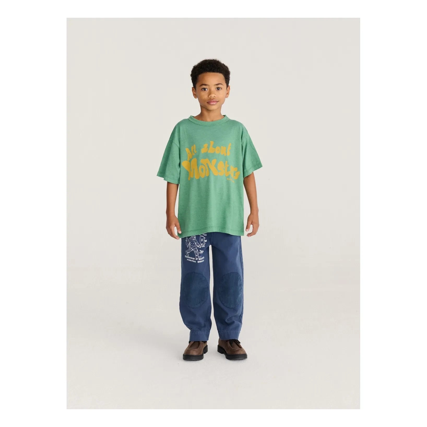 Bobo Choses - Pantalón Parche de Algodón Orgánico | Azul