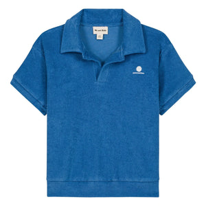 We Are Kids - polo de toalla de algodón orgánico Leonard | Azul