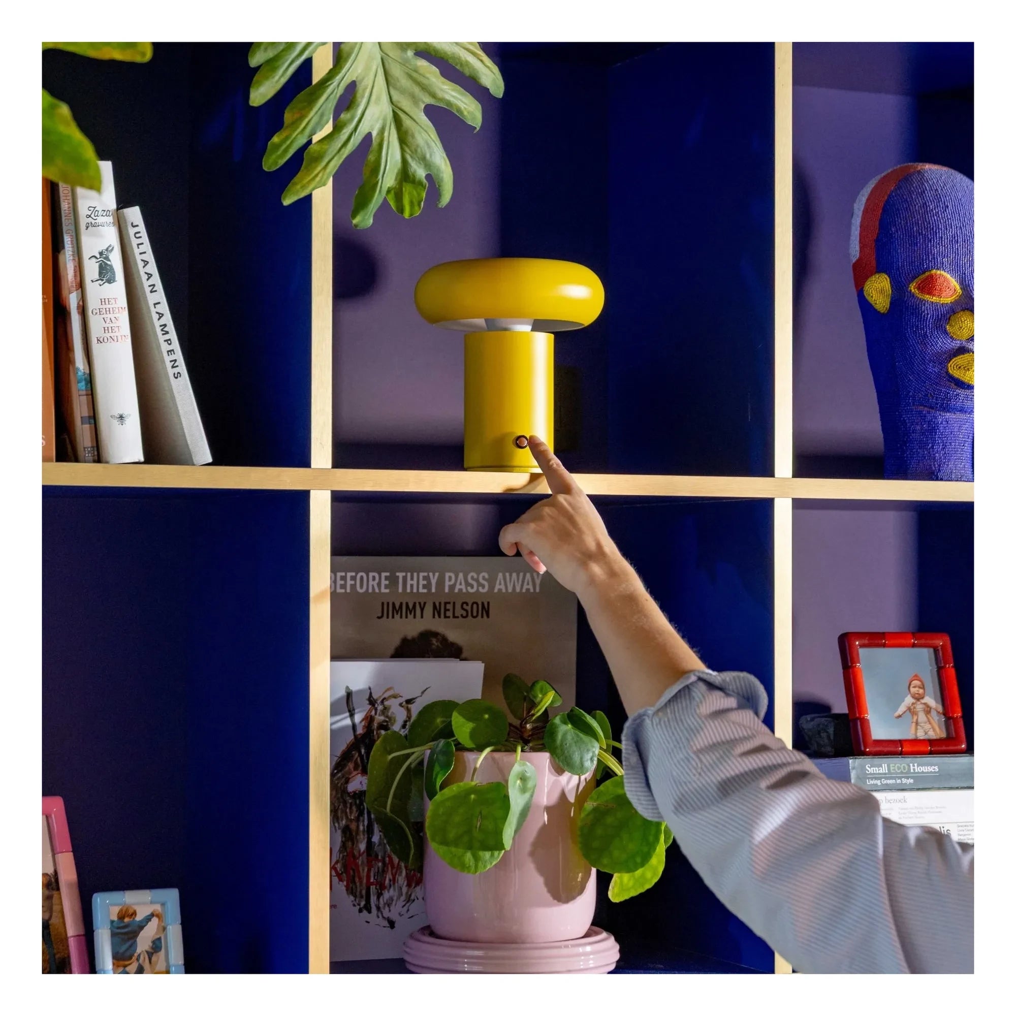 &Klevering - Lámpara portátil Glimpse | Amarillo