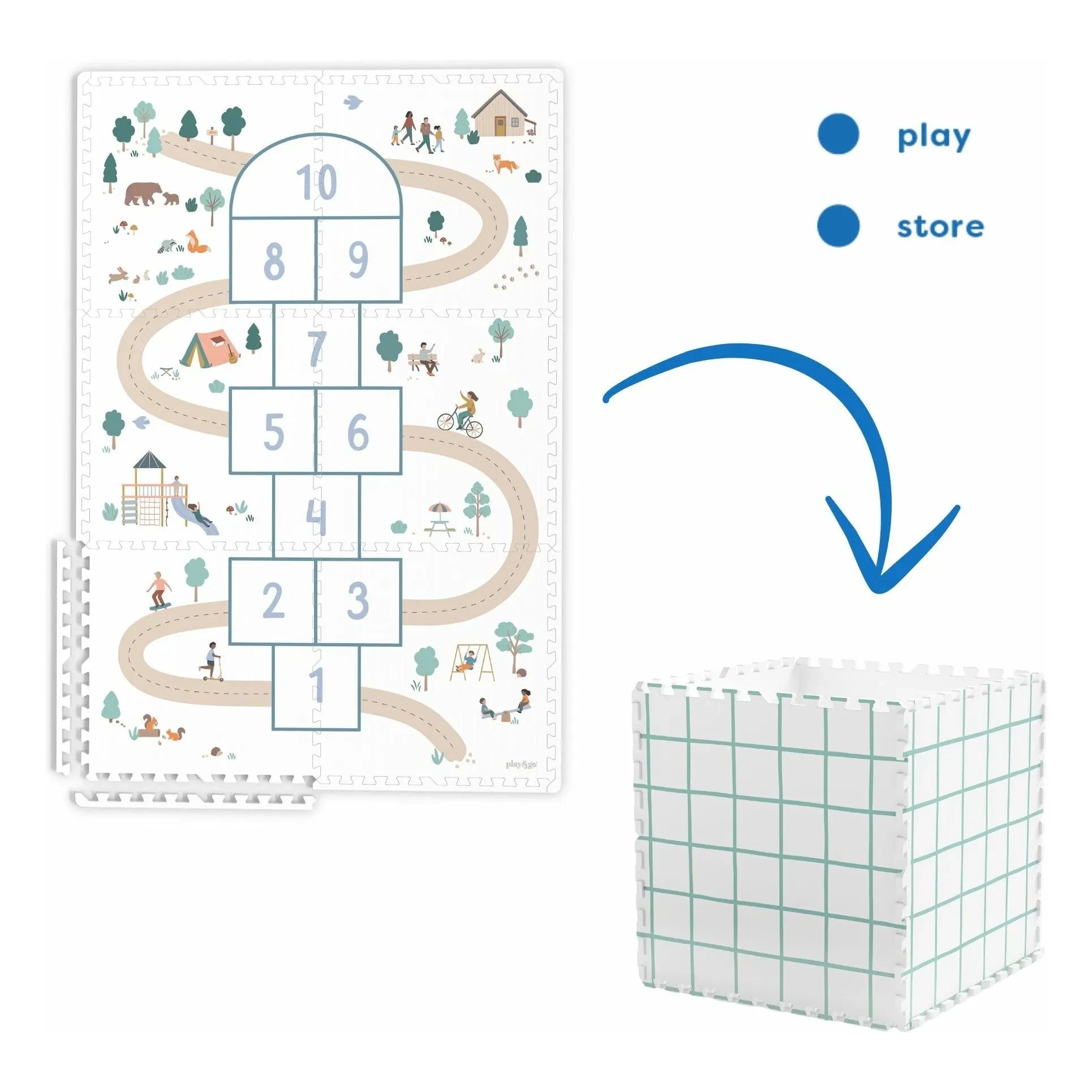Play and Go - Alfombra de juegos modular Tiloo - Marelle