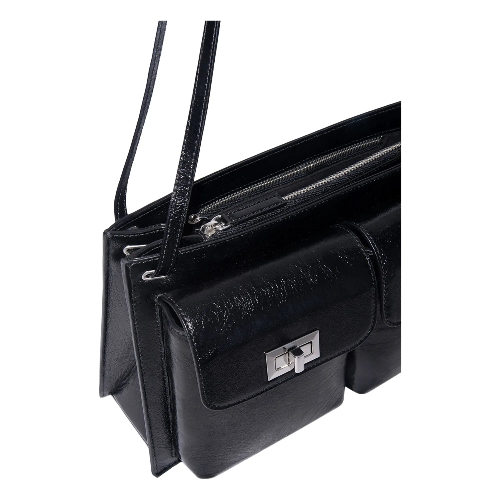 BY FAR - Bolso de cuero de cabra Billy | Negro