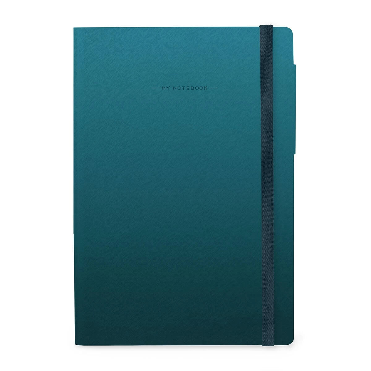 Legami - Cuaderno con Páginas Blancas y Funda Suave Monocromática - Teal Profundo - Mi Cuaderno
