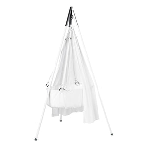 Leander - Cuna de pie completa, 83 x 50 cm | Blanco