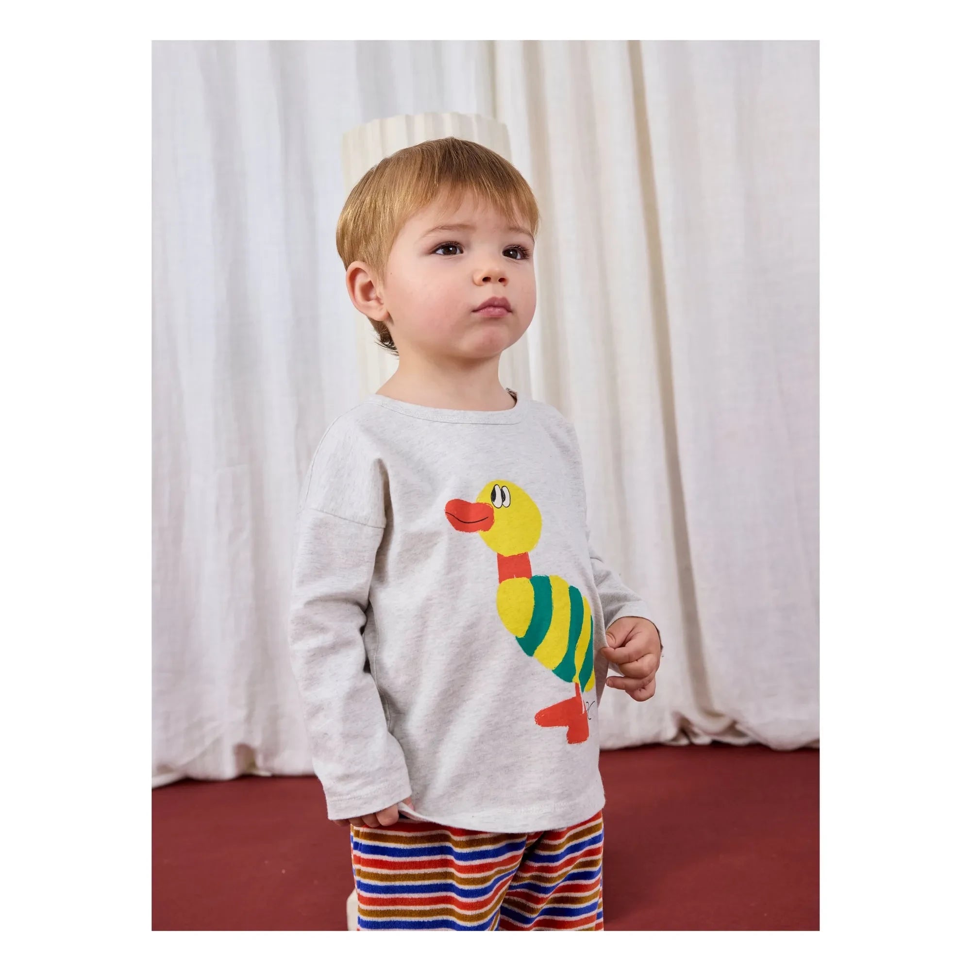 Bobo Choses - Camiseta pato | Gris jaspeado