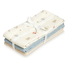 Cam Cam - Pañales de tela Vintage Toys - Set de 3 | Beige