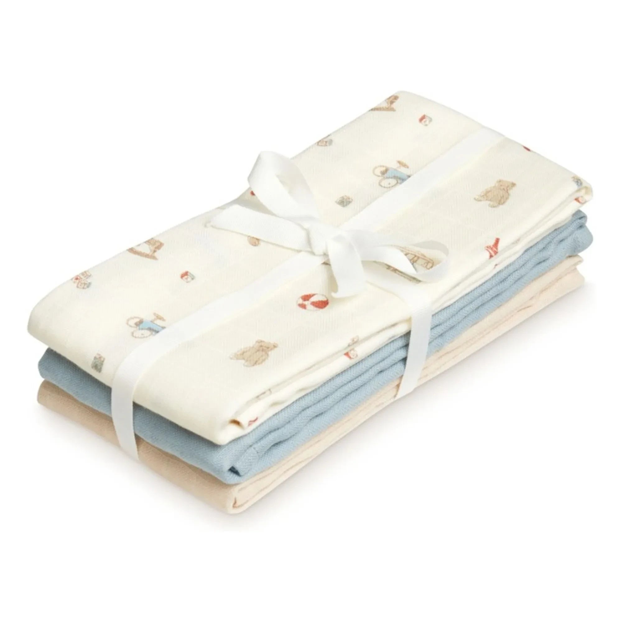 Cam Cam - Pañales de tela Vintage Toys - Set de 3 | Beige