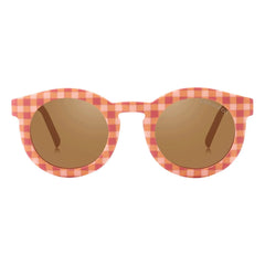 Grech & Co - Gafas de sol de fibra natural polarizadas de vichy clásico | Rojo pálido