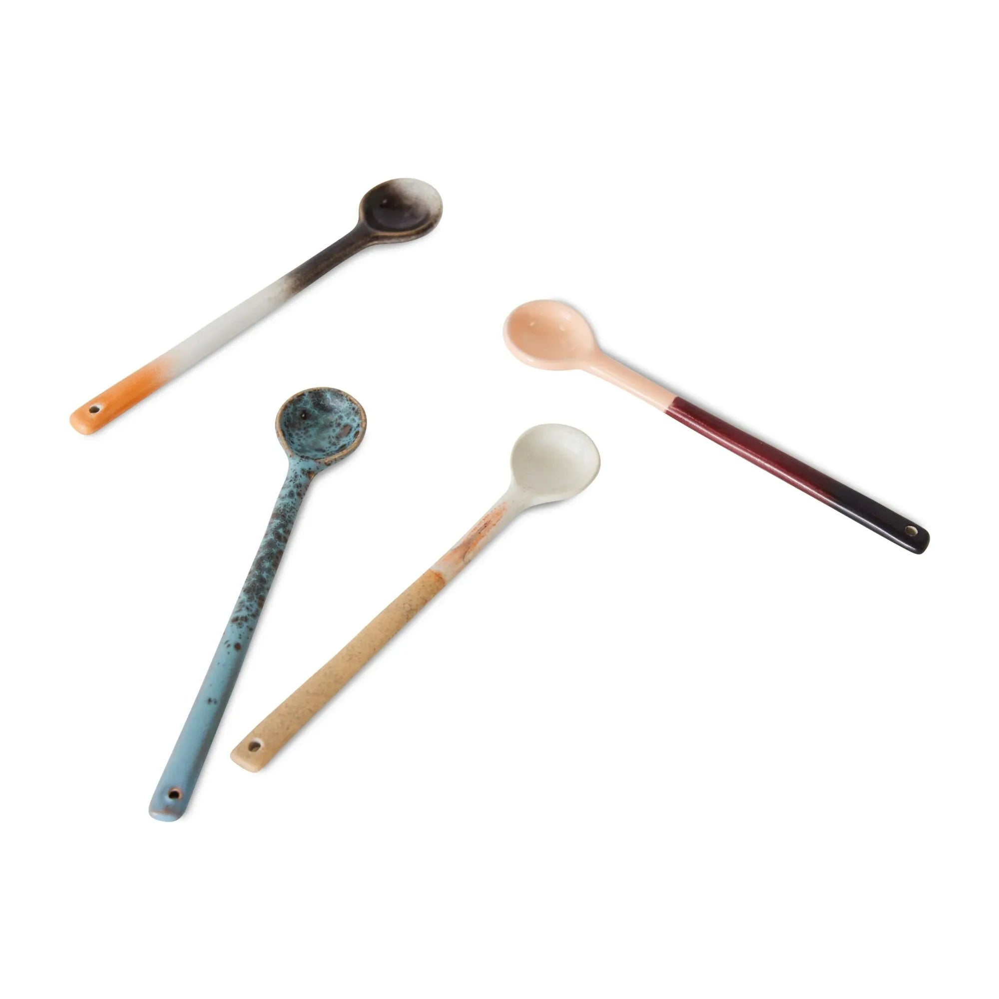 HKliving - Cucharas de gres - Set de 4