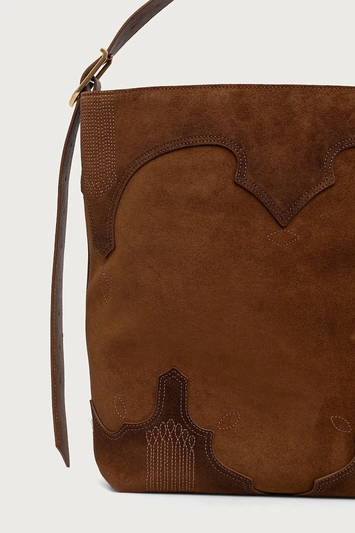 Bolso tote de piel de ante JANE para mujer