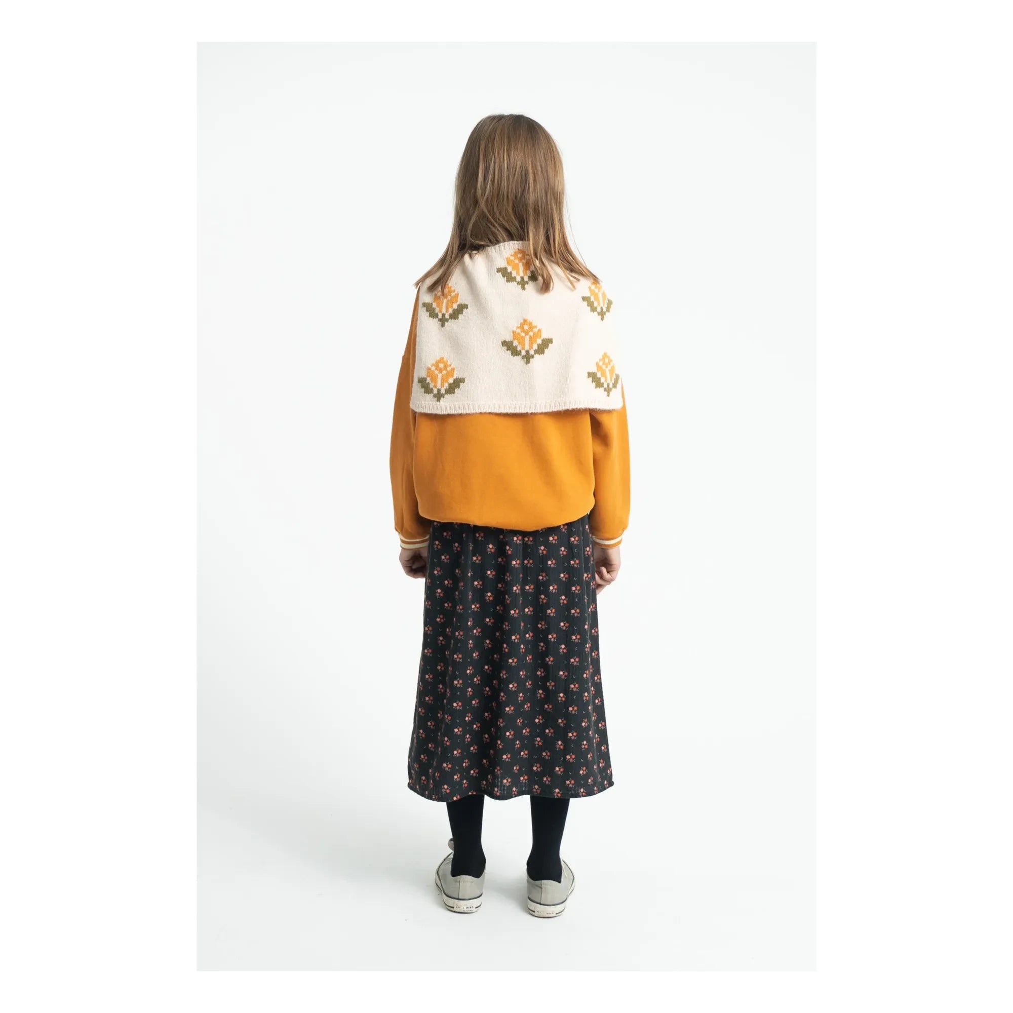 Piupiuchick - Çiçek Desenli Etek | Siyah