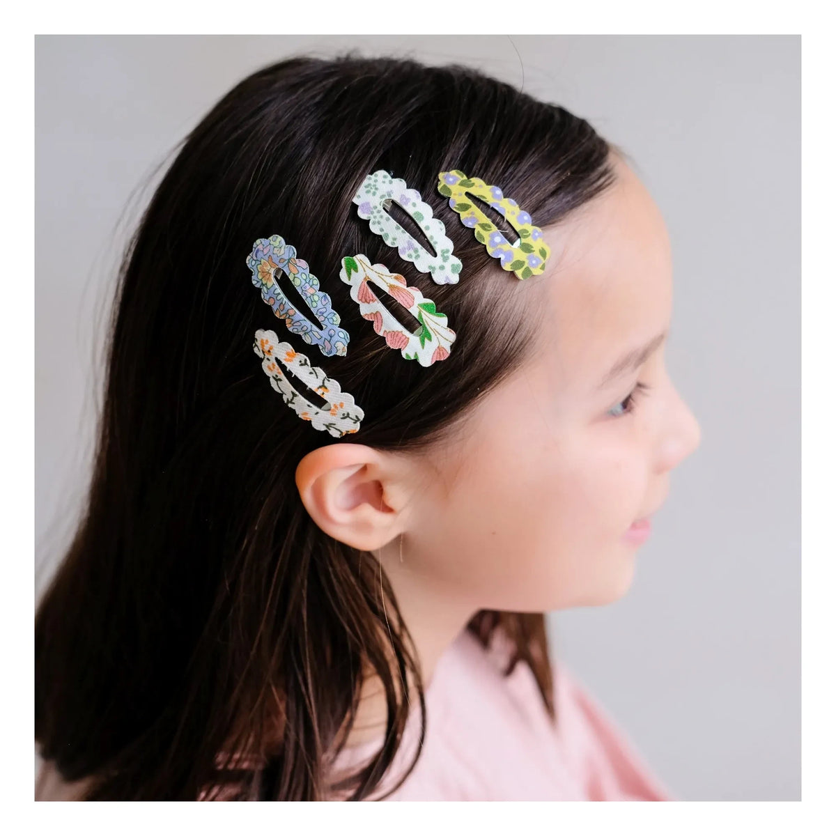 Mimi & Lula - Set de 5 horquillas con flores de primavera | Crudo