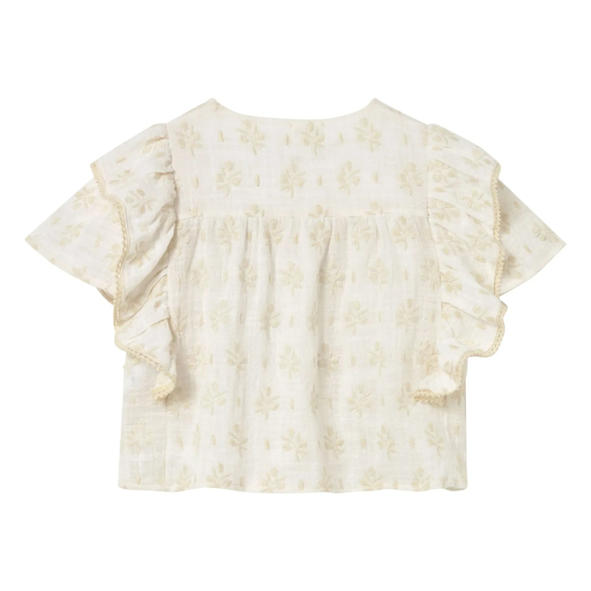Cozmo - Blusa de algodón orgánico Tansy | Blanco roto