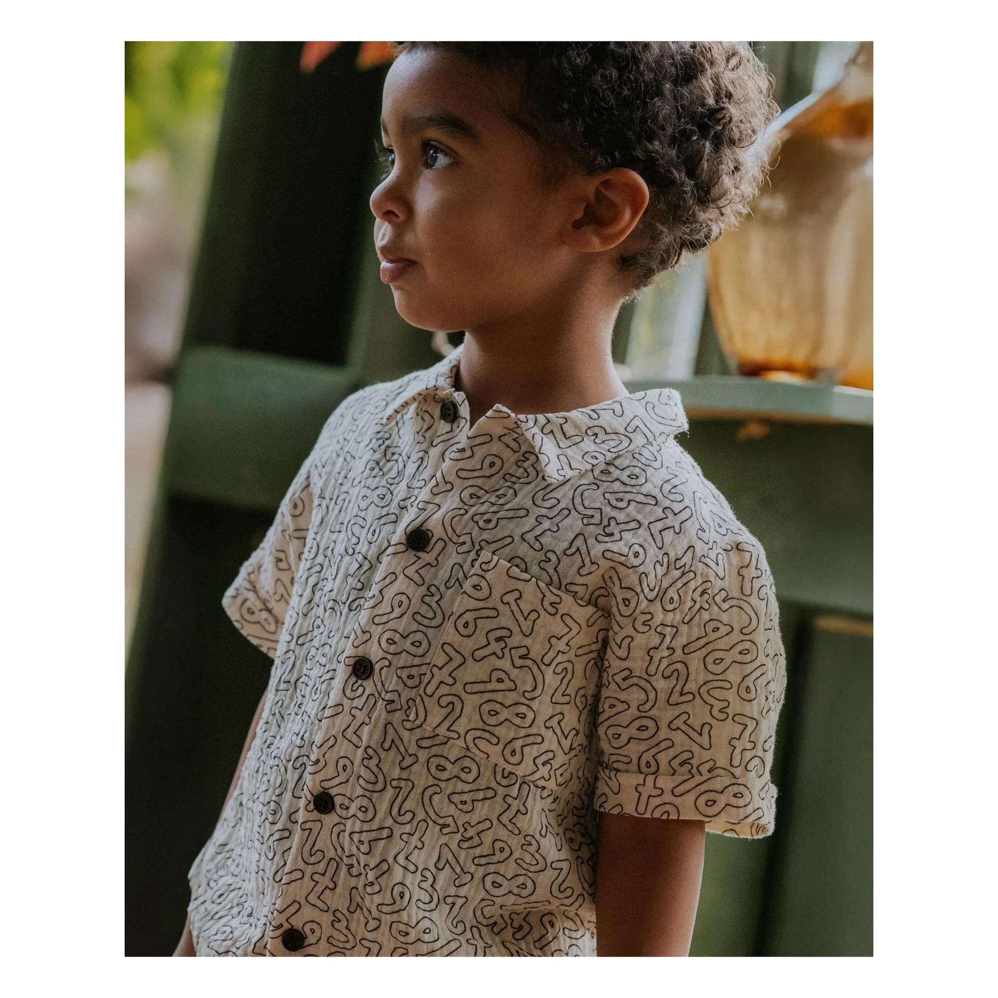Fliink - Camisa Elmo Numbers | Crudo