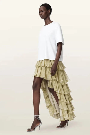 AllSaints Falda asimétrica de viscosa CAVARLY