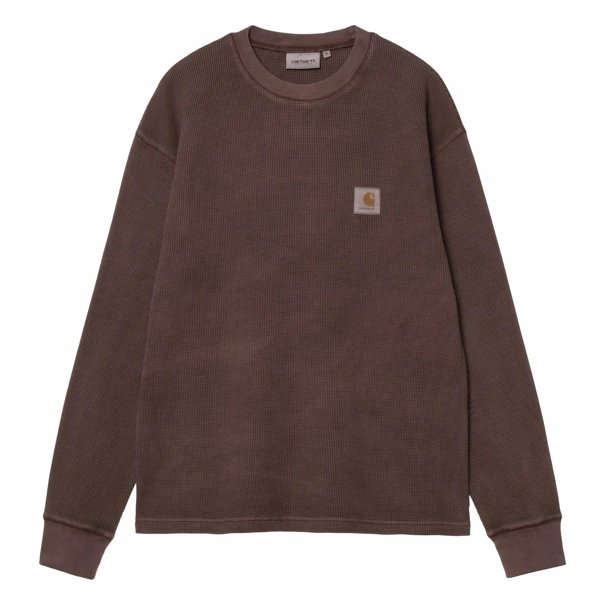 Carhartt WIP - Camiseta de manga larga Vista Waffle | Marrón Oscuro