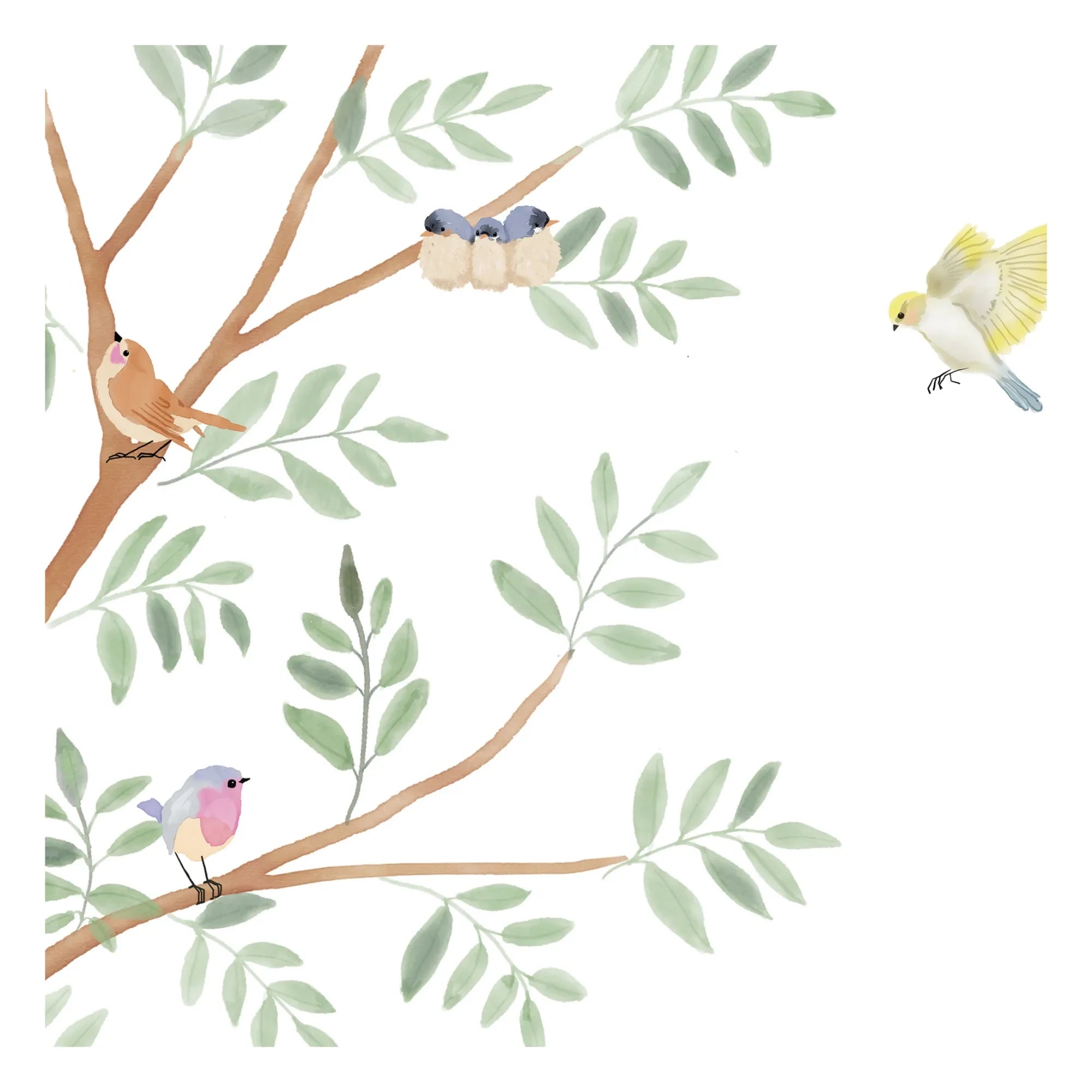 MIMI'lou - Vinilo decorativo Árbol de Primavera Gigante