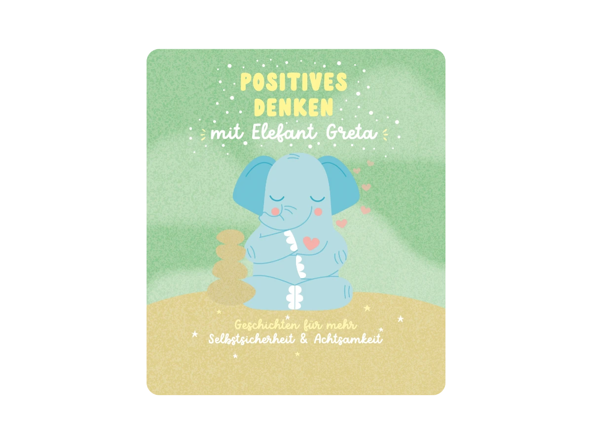 Tonies - Alemán [DE] Cuentos con el Elefante Greta para Pensar en Positivo - Historias para Más Autoestima y Conciencia - Pensar en Positivo con el Elefante Greta