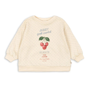 Konges Sløjd - Sudadera Loupy Pois de Algodón Orgánico | Crudo