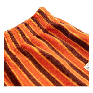 Bobo Choses - Shorts de toalla a rayas | Naranja