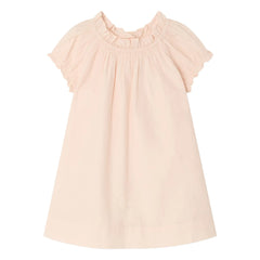 Bonpoint - Vestido de algodón orgánico Sidwell | Rosa empolvado
