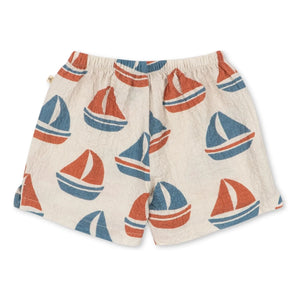 Konges Sløjd - Pantalones cortos Elliot Bateaux de algodón orgánico | Beige