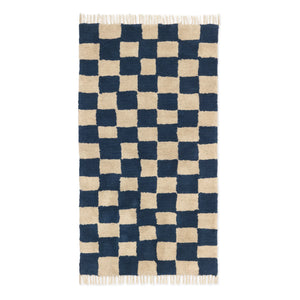 Ferm Living Kids - Alfombra a cuadros Mara | Azul