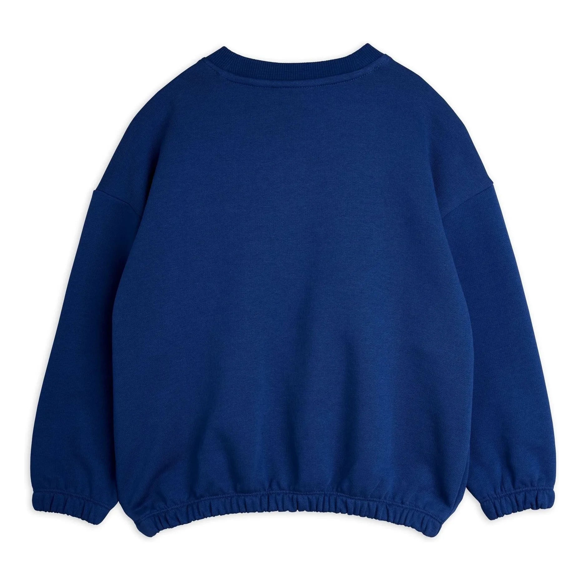 Mini Rodini - Sweatshirt de algodón orgánico con animales | Azul Oscuro