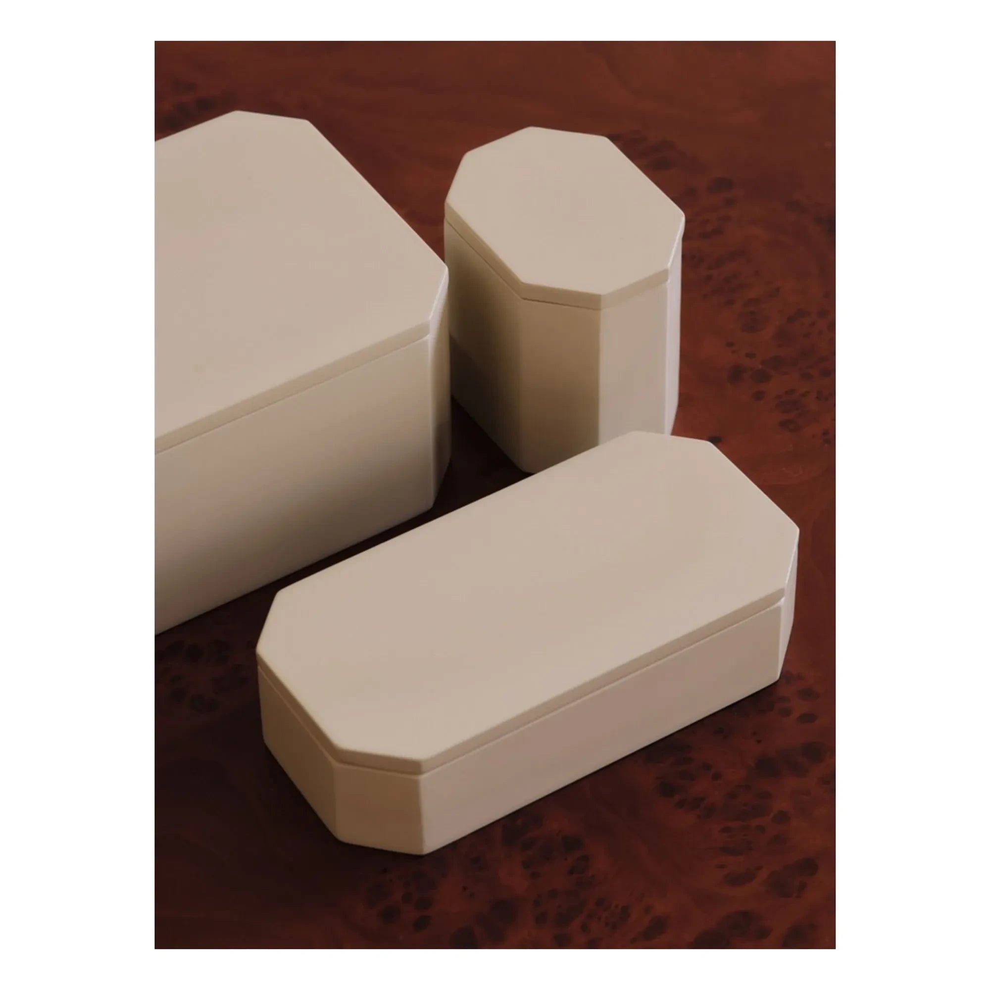 Ferm Living - Caja de bambú Nova FSC | Crema