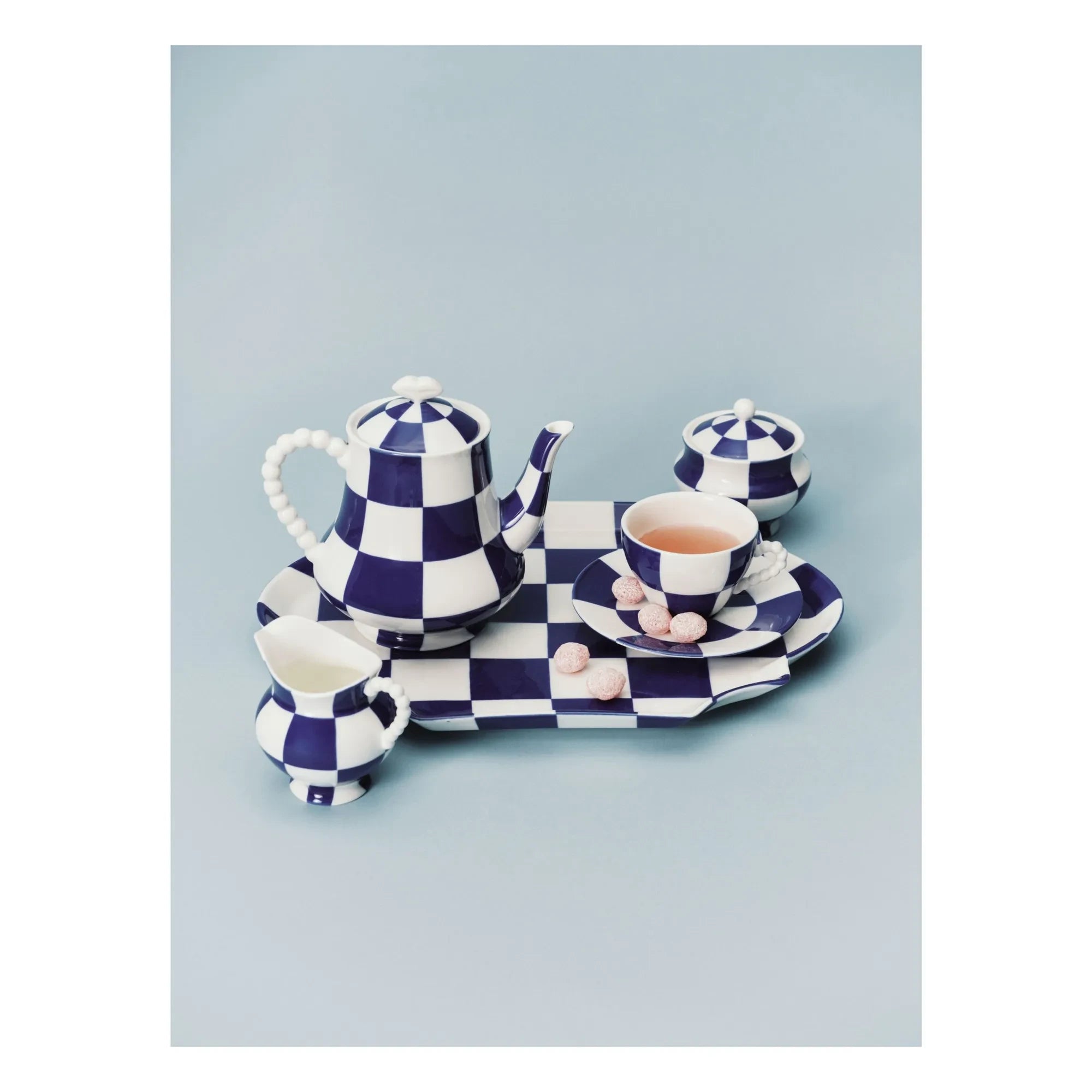 Serax - Tazas y platillos Fête des Bêtes, Wouters & Hendrix - Juego de 2 | Azul