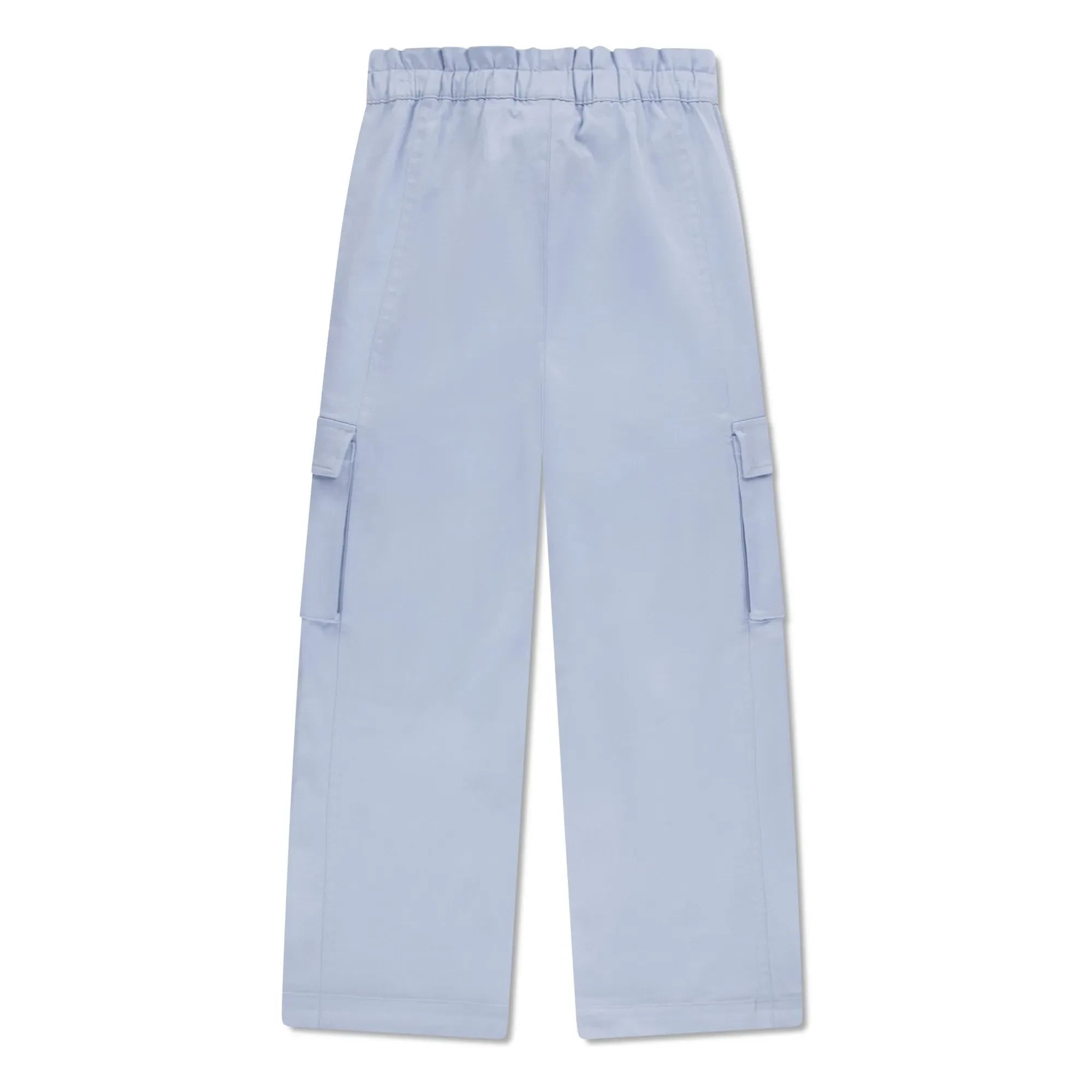 Lacoste - Pantalones cargo de algodón orgánico con cintura elástica | Azul claro