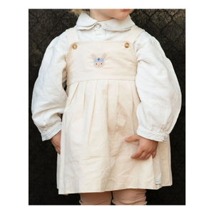 Donsje - Blusa con cuello Claudine Anoeche | Blanco