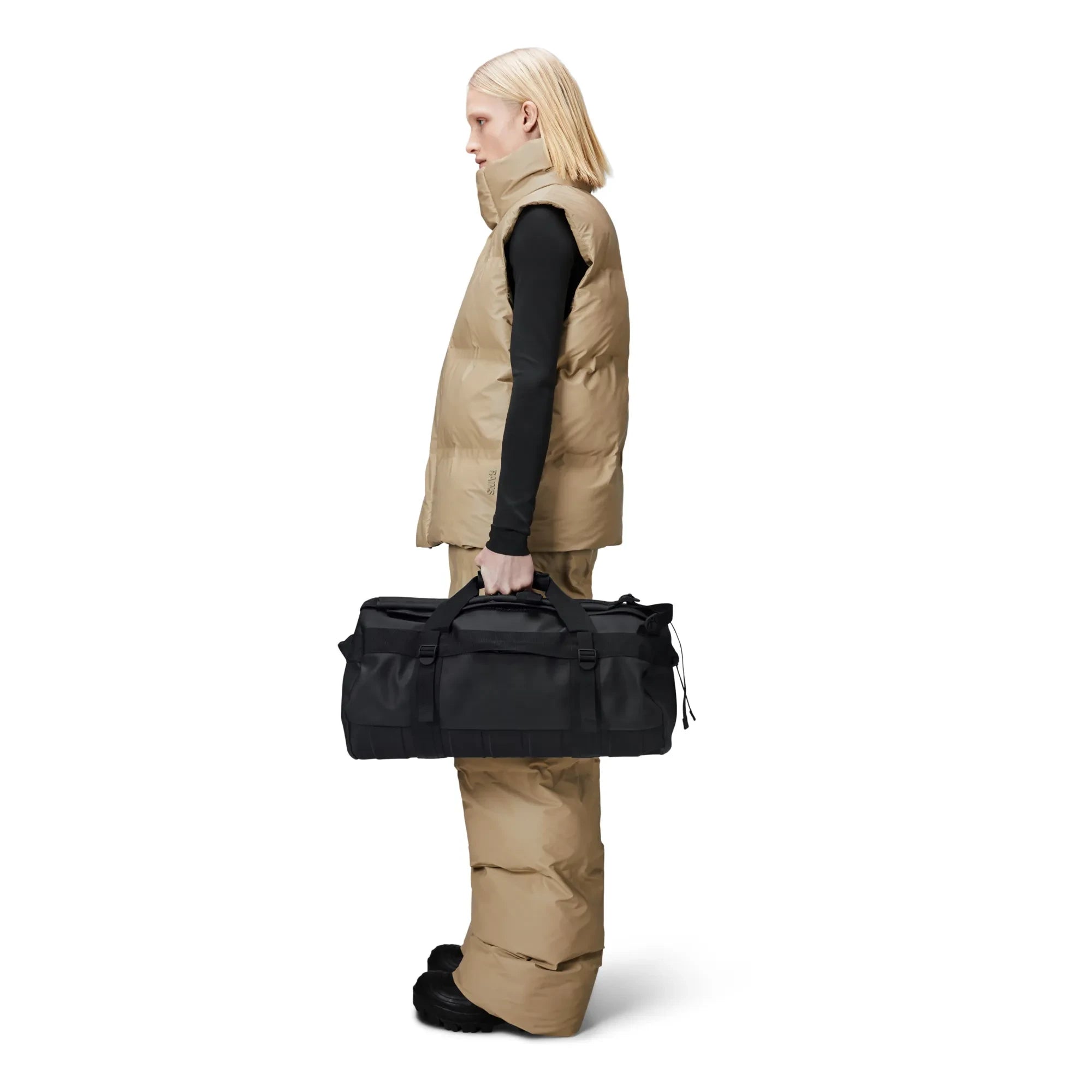 Rains - Bolsa de lona pequeña Texel | Negro