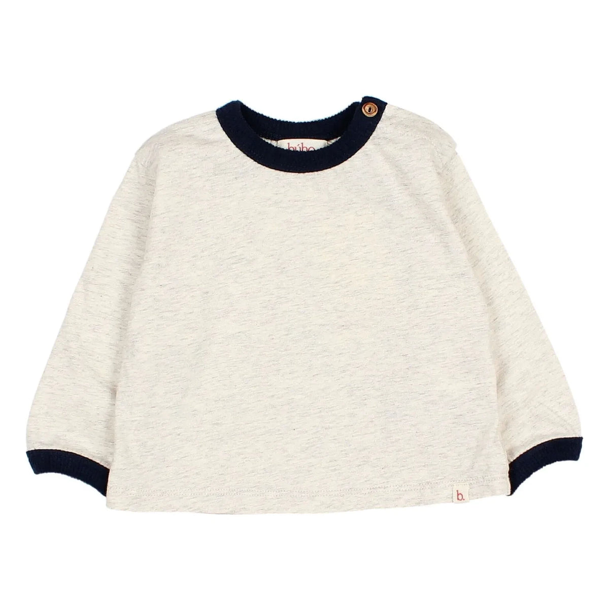 Búho - Camiseta Chiné con contraste | Crudo