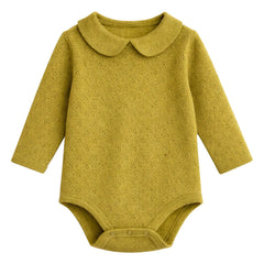 Lililotte - Body de algodón orgánico Pointelle Léonard | Oliva