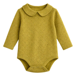 Lililotte - Body de algodón orgánico Pointelle Léonard | Oliva