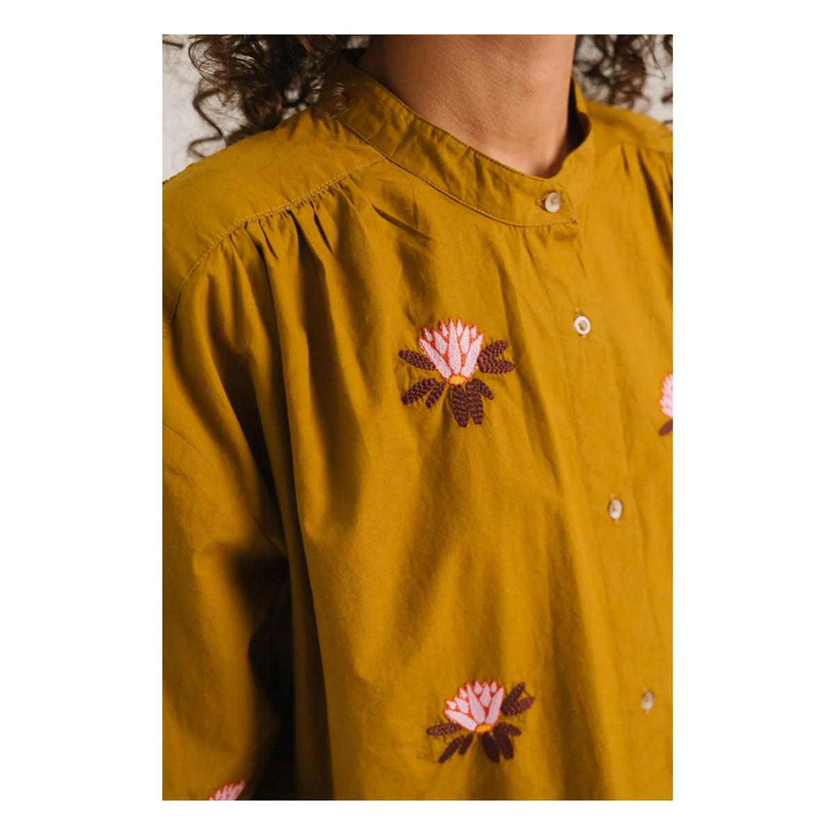Sacrécoeur - Ella Broderies blusa | Verde