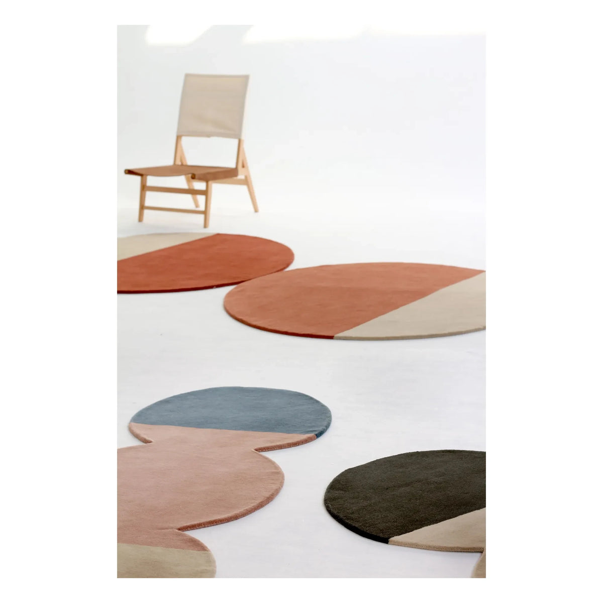 Nanimarquina - Alfombra de lana Pearl | Rojo ladrillo