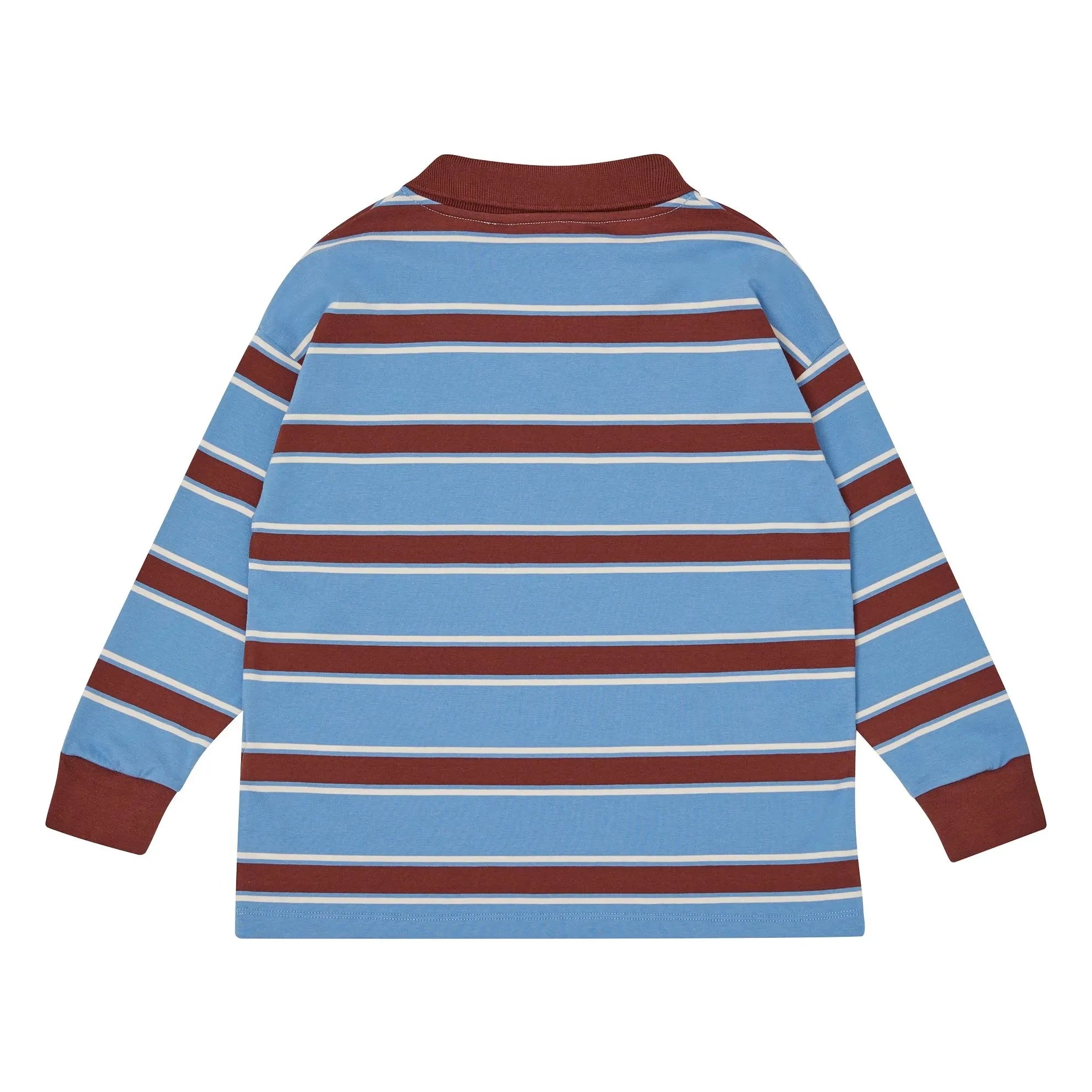 Historia principal - Camiseta sin mangas de algodón orgánico a rayas | Azul