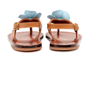 Pèpè - Sandalias con flores | Coñac