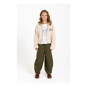 Hundred Pieces - Sudadera con cremallera de algodón orgánico Blush Forever | Crema