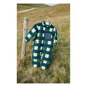Liewood - Chaqueta de fibra reciclada estilo sherpa Nolano a cuadros | Azul marino