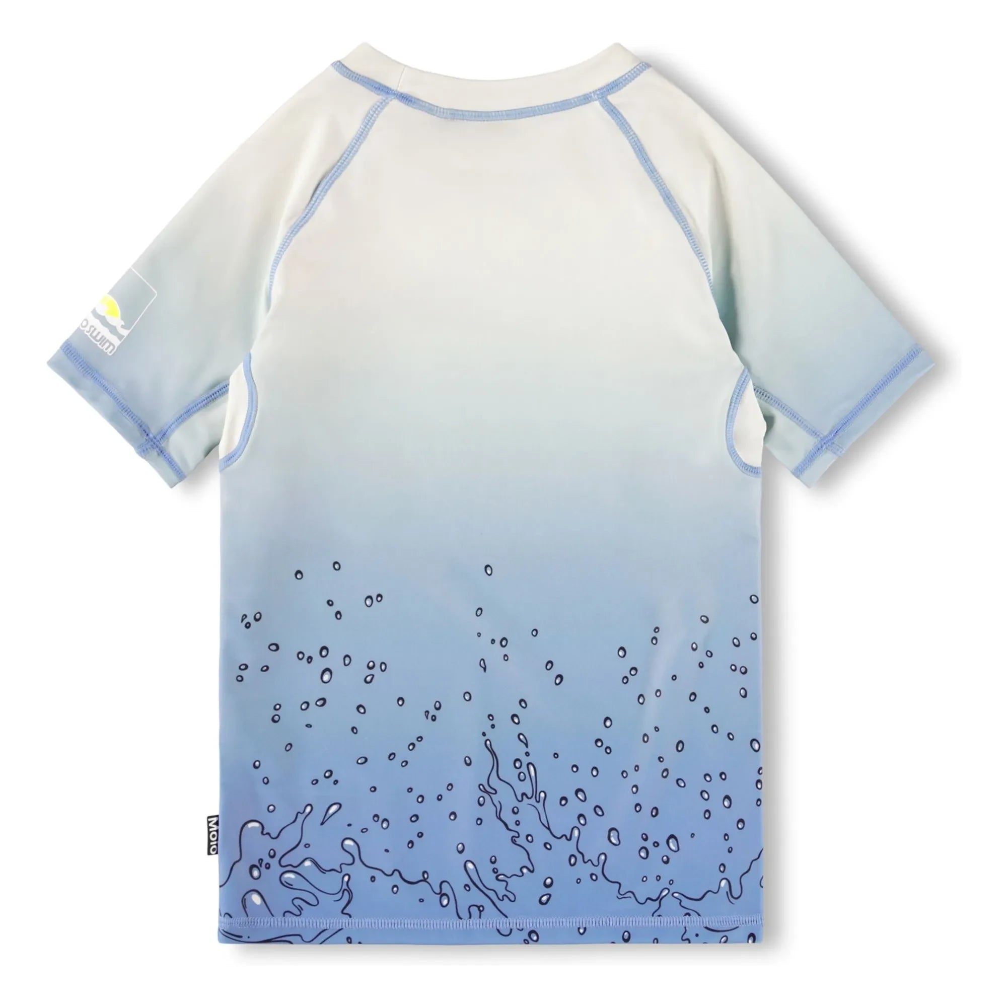 Molo - Camiseta de protección UV Neptune Splash de fibras recicladas | Azul claro