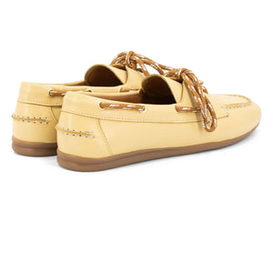 Toral - Zapatos náuticos de piel Kimana | Amarillo